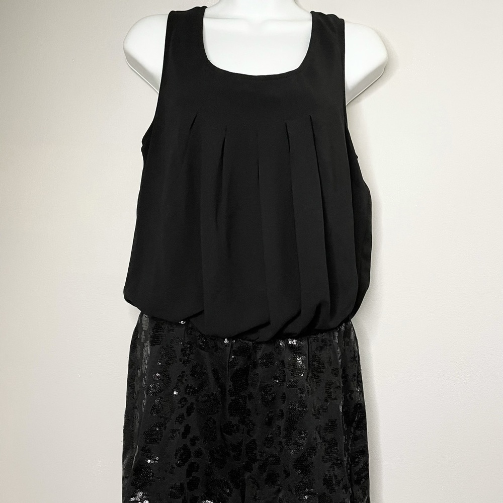 JOYCE LESLIE Sleeveless Sequined Shorts Romper